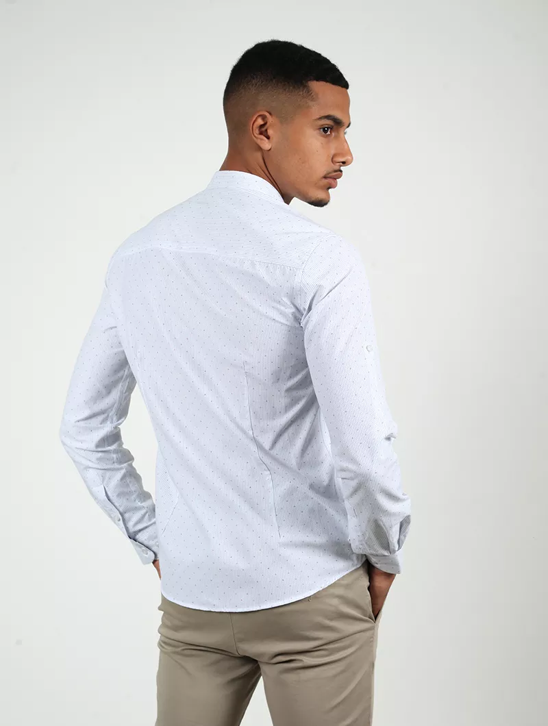 Chemise slim, manches longues